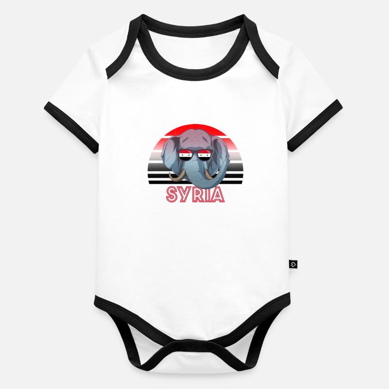 Syria Organic Baby Contrasting Bodysuit