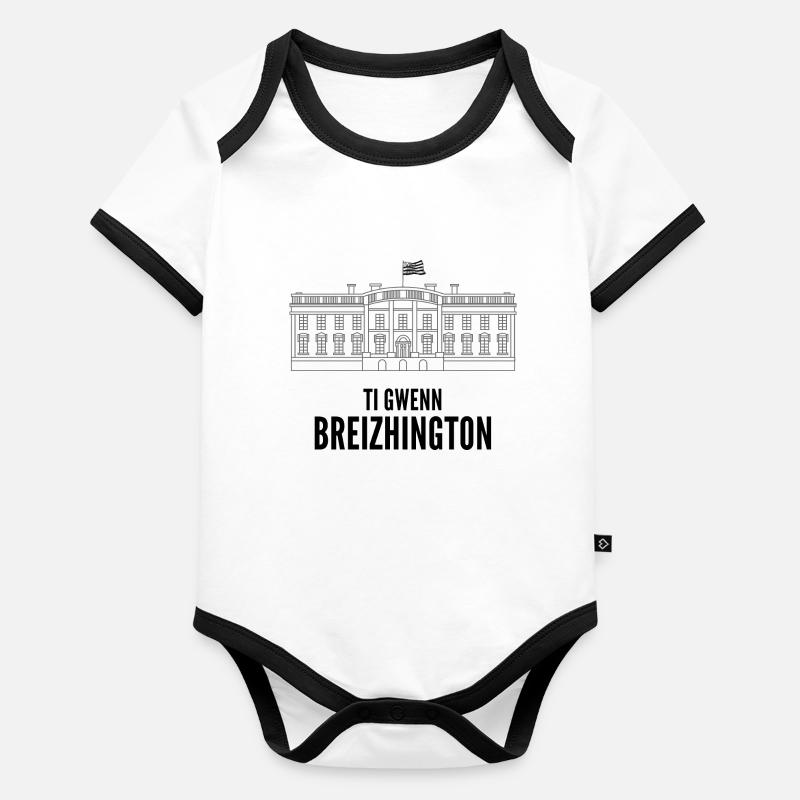 TI GWENN - BREIZHINGTON Body Bébé bio contrasté manches courtes