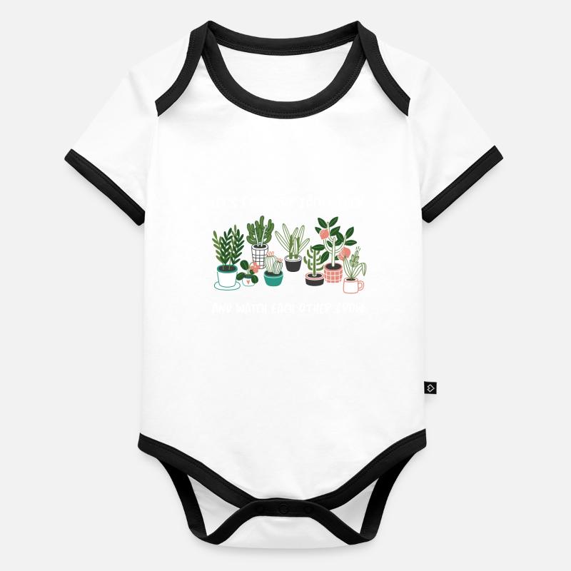 Let’s Root For Each Other Watch Each Other Grow Body Bébé bio contrasté manches courtes