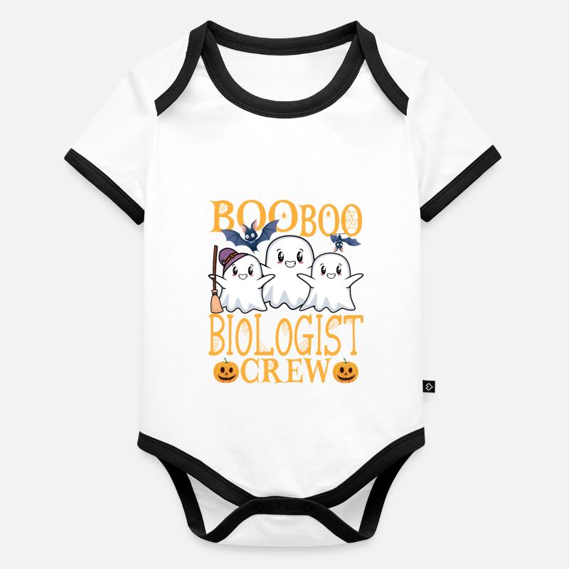 Biologe uu Lustiger Biologe Baby Bio-Kurzarm-Kontrastbody