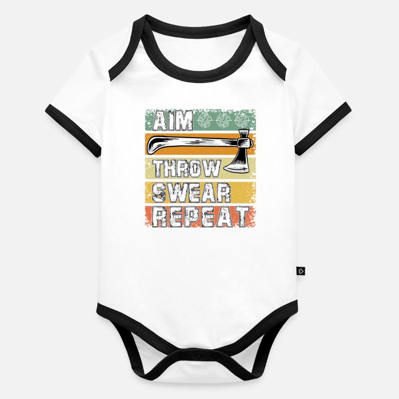 Viser lancer jurer Répéter Body Bébé bio contrasté manches courtes