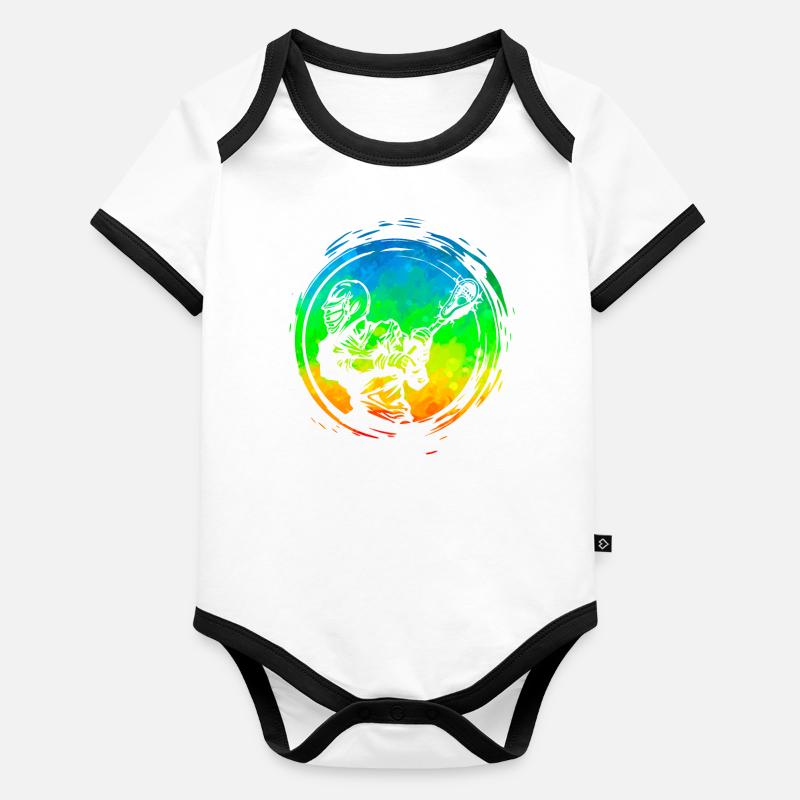 Lacrosse Baby Bio-Kurzarm-Kontrastbody