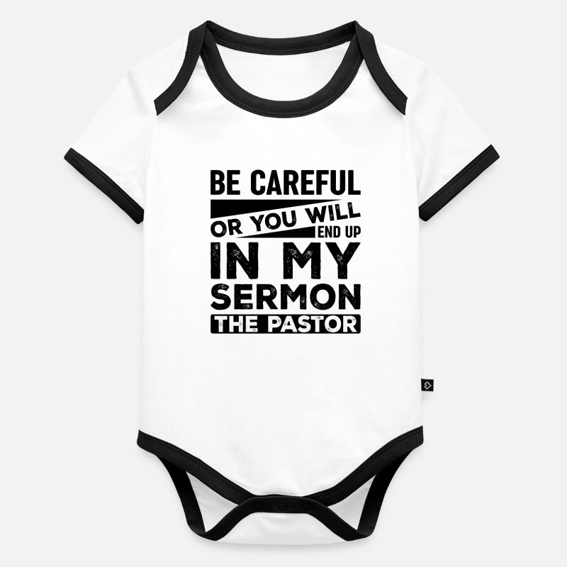 Attention, sinon vous finirez dans mon Body Bébé bio contrasté manches courtes