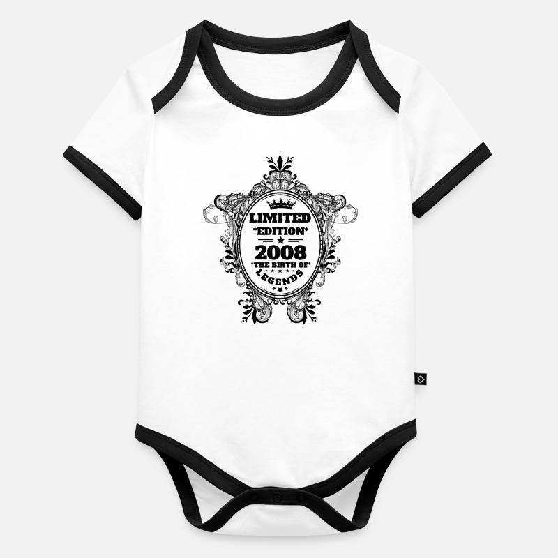 2008 Body Bébé bio contrasté manches courtes