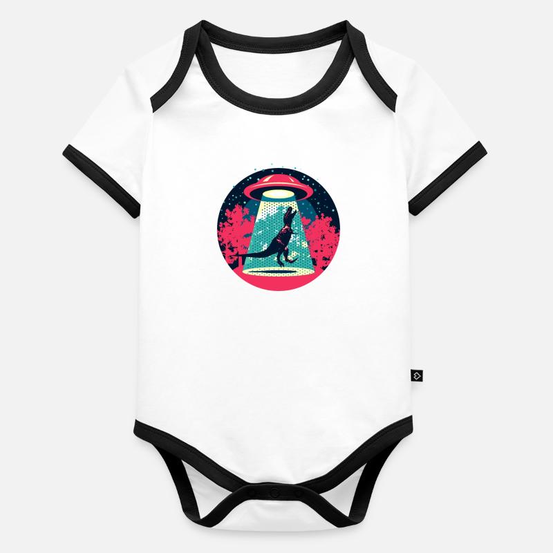 Attention UFOs! Organic Baby Contrasting Bodysuit