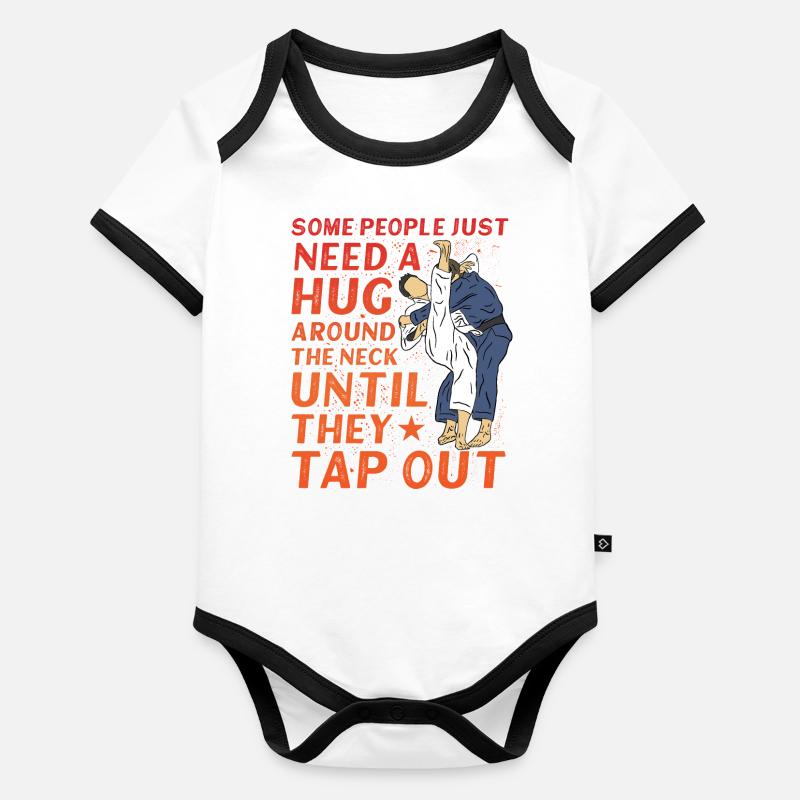 Brazilian Jiu-Jitsu BJJ Organic Baby Contrasting Bodysuit