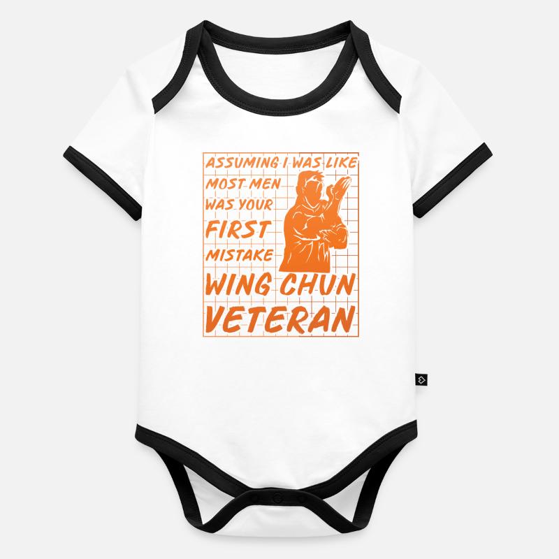 Wing Chun Baby Bio-Kurzarm-Kontrastbody