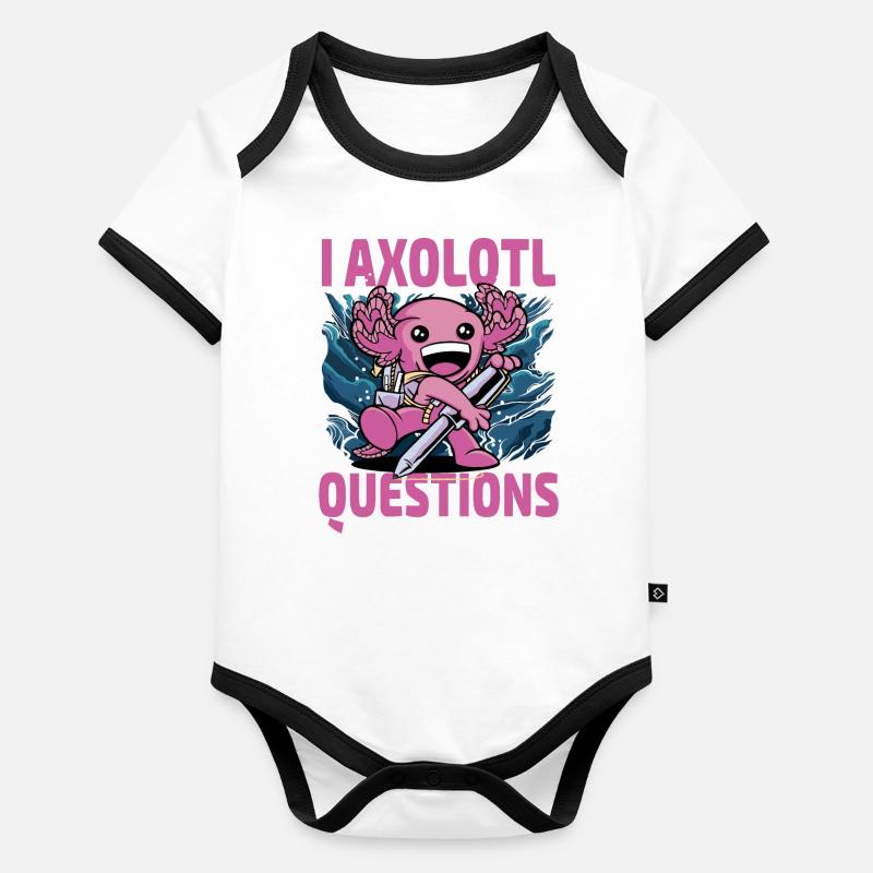 I axolotl Fragen Baby Bio-Kurzarm-Kontrastbody