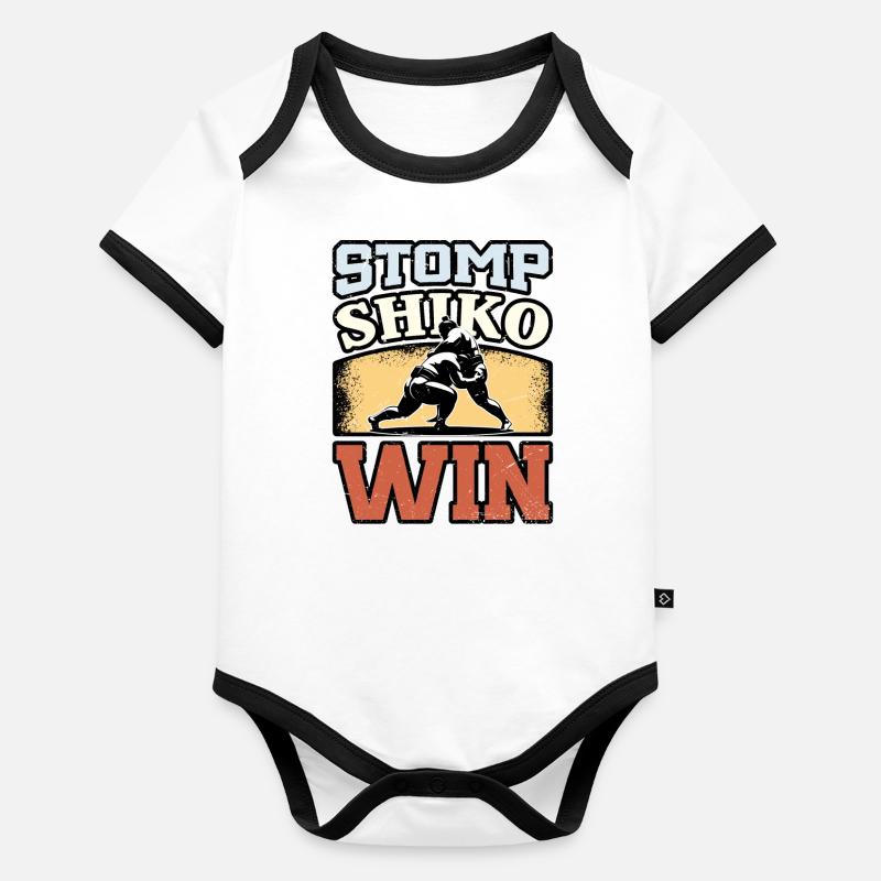 Stomp Shiko Win Baby Bio-Kurzarm-Kontrastbody