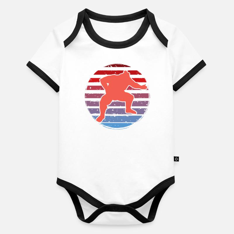 Sumo Baby Bio-Kurzarm-Kontrastbody