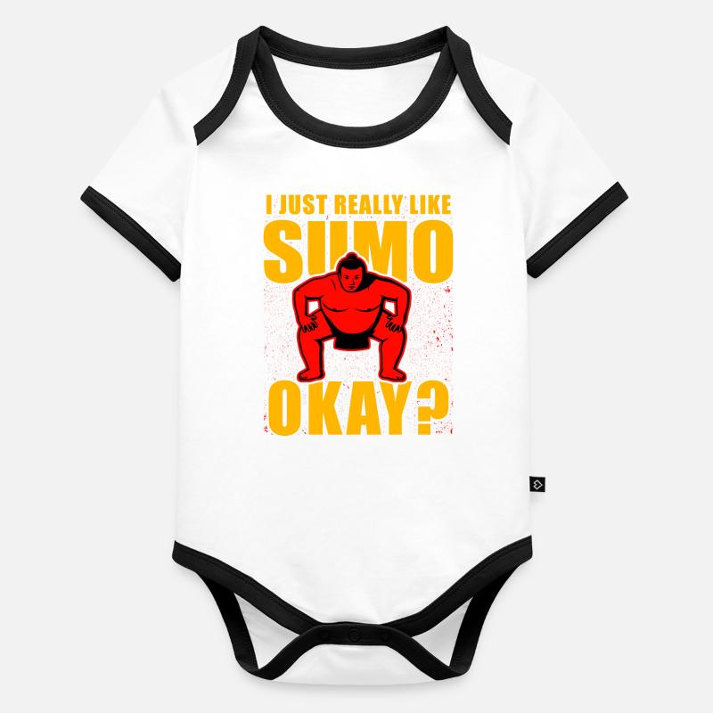Ich mag Sumo einfach sehr, ok? Baby Bio-Kurzarm-Kontrastbody