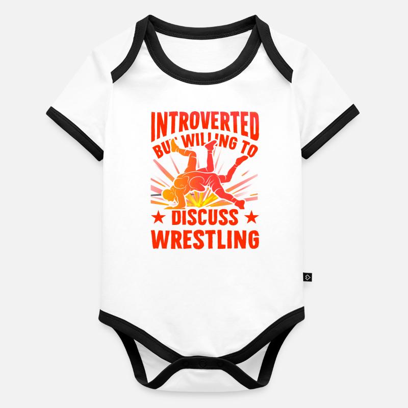 Introverted but willing to discuss Wrestling Baby Bio-Kurzarm-Kontrastbody