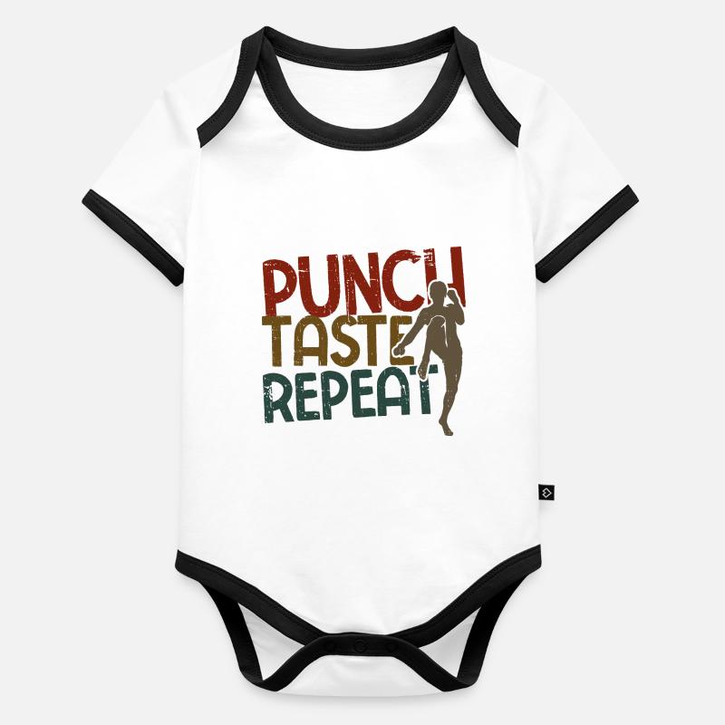 Kickboxing Baby Bio-Kurzarm-Kontrastbody