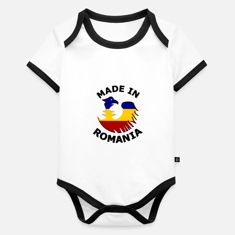 Made in Romania Organic Baby Contrasting Bodysuit