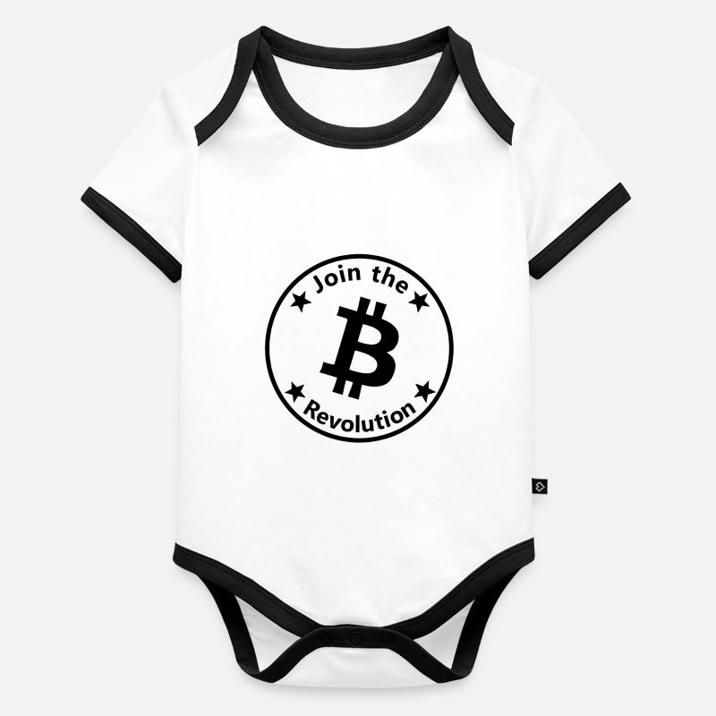 La révolution crypto commence Body Bébé bio contrasté manches courtes