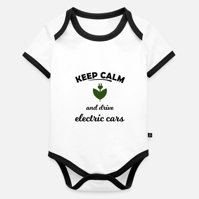 Les voitures électriques Body Bébé bio contrasté manches courtes