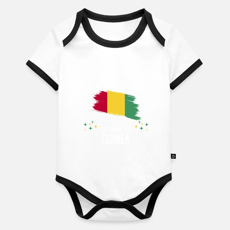 Bitte Nicht Stören Ich Träume Von Guinea Baby Bio-Kurzarm-Kontrastbody