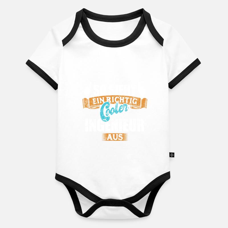 So sieht ein richtig cooler Ingenieur aus Baby Bio-Kurzarm-Kontrastbody