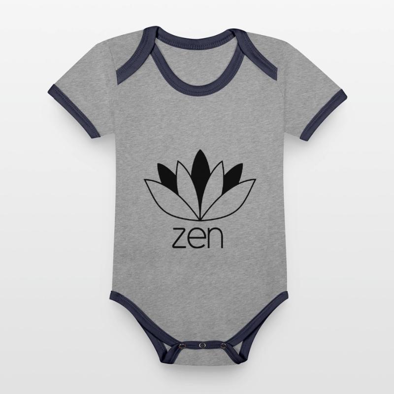 Zen Organic Baby Contrasting Bodysuit