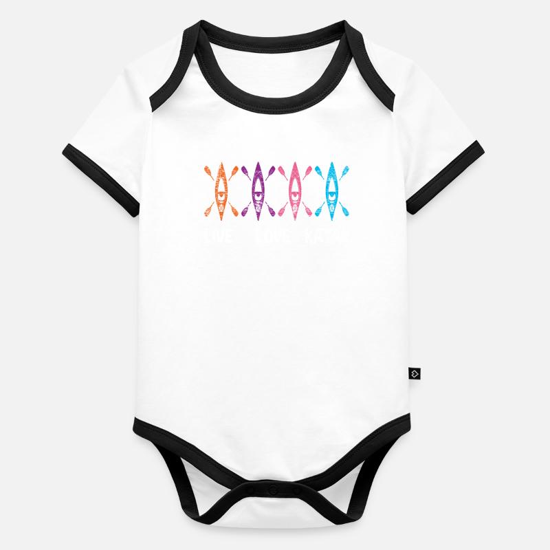 kayak Body Bébé bio contrasté manches courtes
