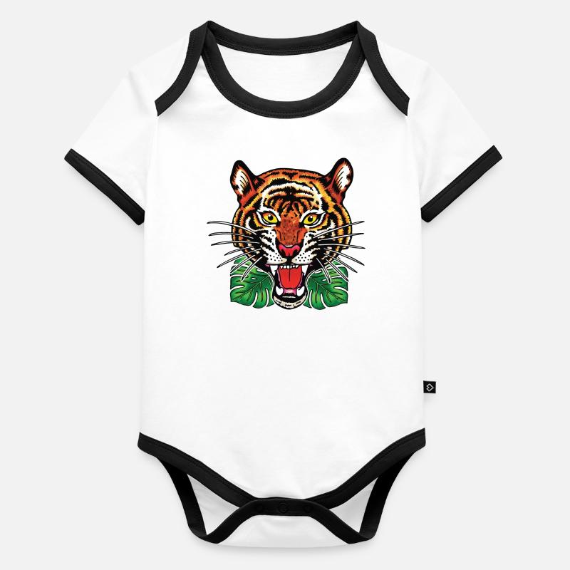 Tiger Organic Baby Contrasting Bodysuit
