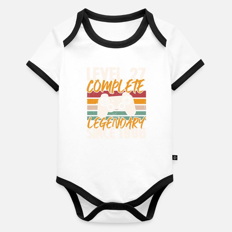 Cadeau d'anniversaire, Niveau 27 complete 1996 Body Bébé bio contrasté manches courtes