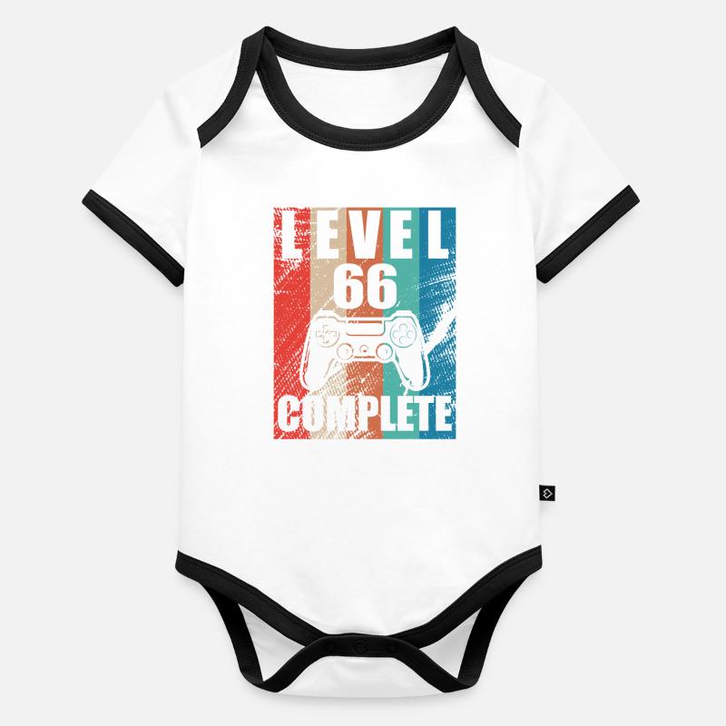 Level 66 complete Organic Baby Contrasting Bodysuit