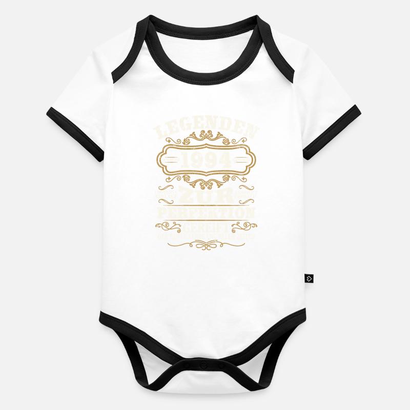 Légendes 1994 Vintage cadeau d’anniversaire Body Bébé bio contrasté manches courtes
