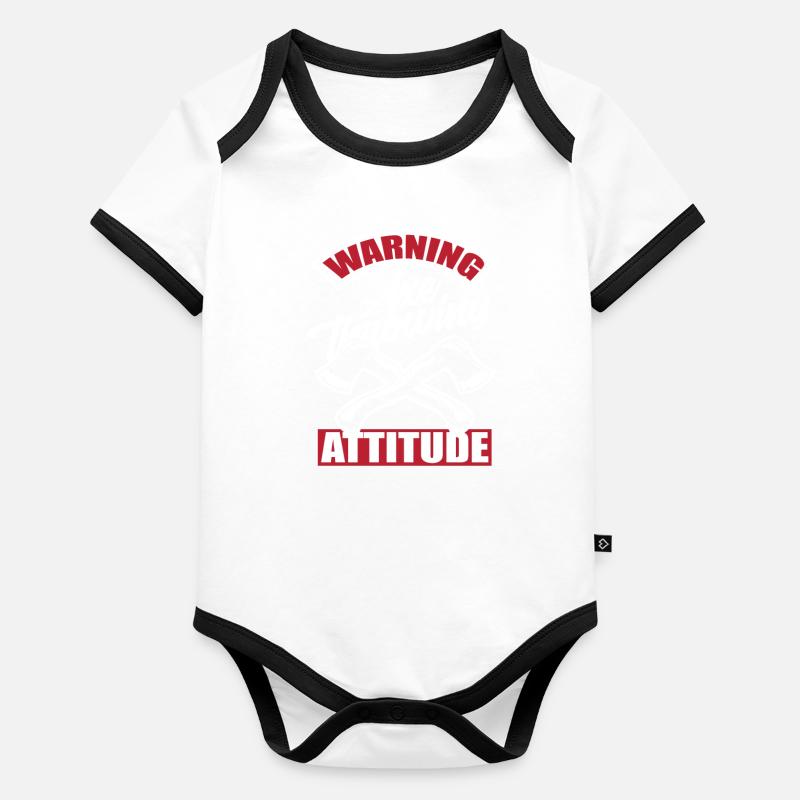 Axe Throw Organic Baby Contrasting Bodysuit