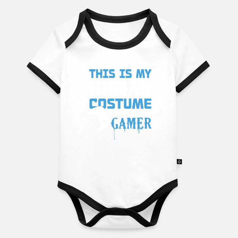 Ich bin wirklich ein Gamer Baby Bio-Kurzarm-Kontrastbody
