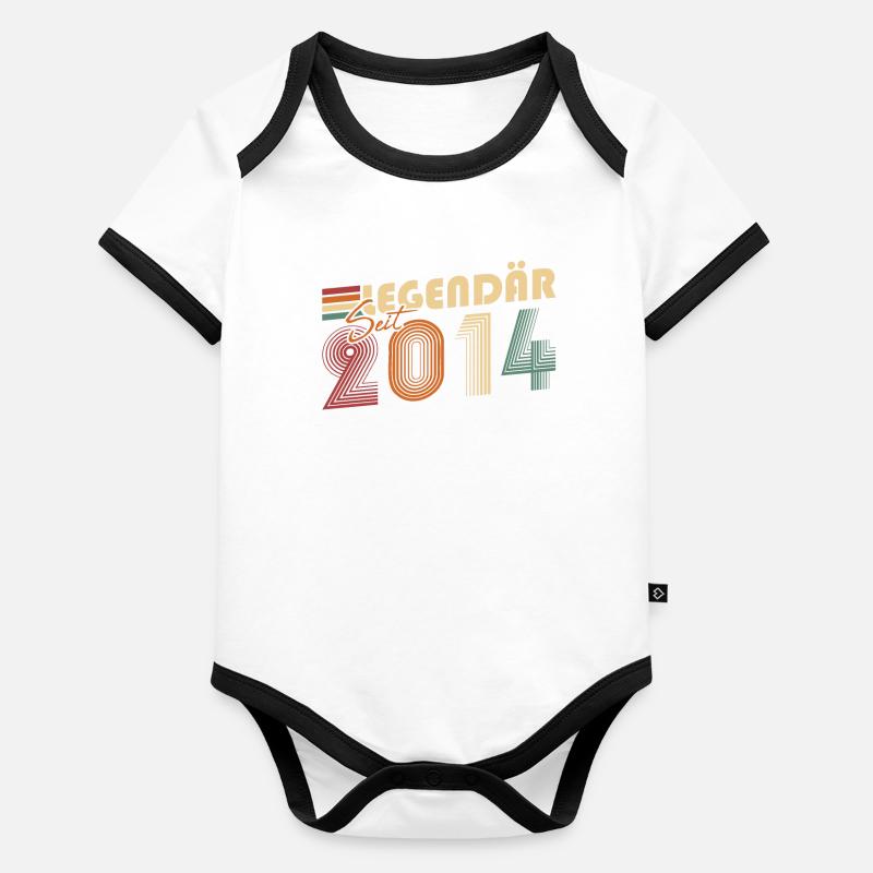 Légendaire depuis 2014 Body Bébé bio contrasté manches courtes