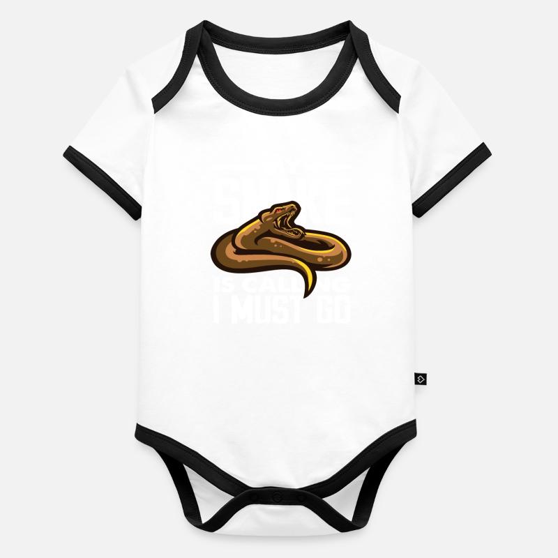 Serpent Serpent Propriétaire Body Bébé bio contrasté manches courtes