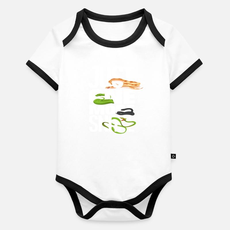 Snake Owner Organic Baby Contrasting Bodysuit