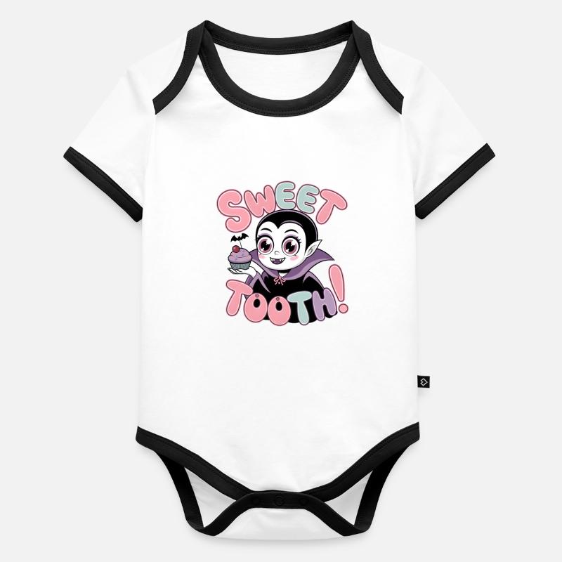Sweet Tooth! Organic Baby Contrasting Bodysuit
