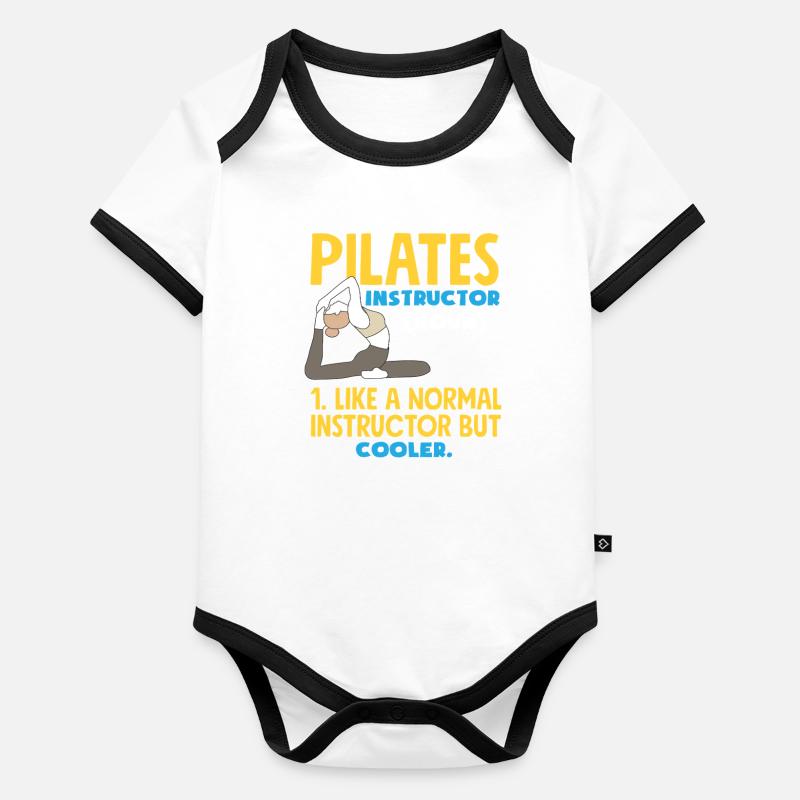 Entraîneur de Pilates Nomen Cool And Loose Body Bébé bio contrasté manches courtes