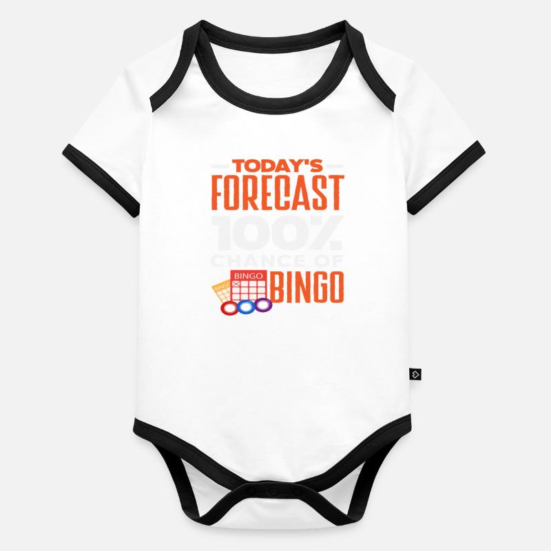 Bingo Prediction 100% Chance Bingo Organic Baby Contrasting Bodysuit