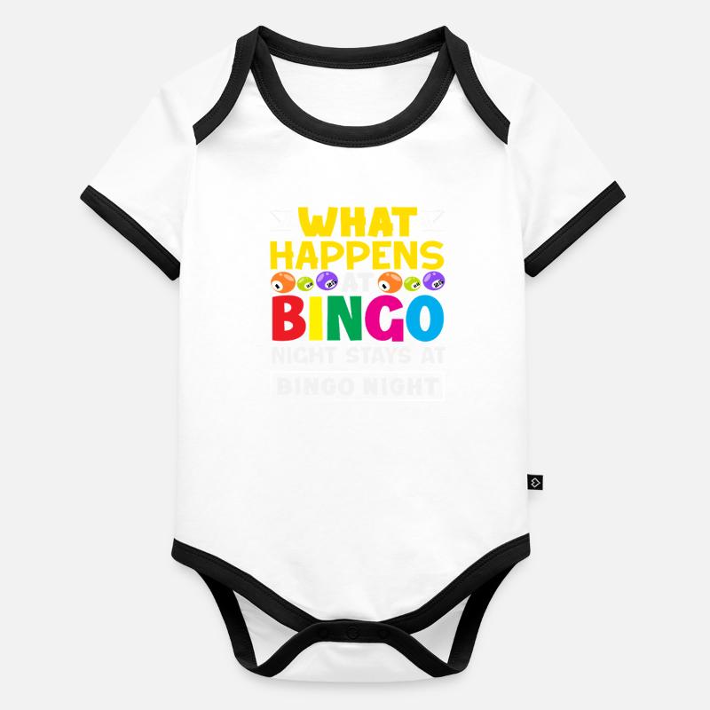 Soirée bingo : que se passe-t-il ? Body Bébé bio contrasté manches courtes