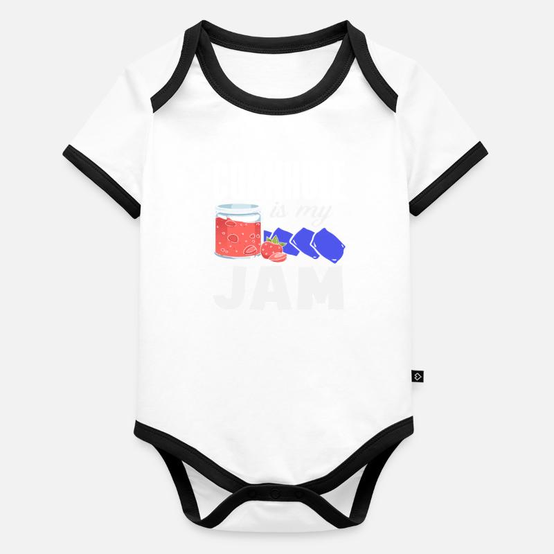 Cornhole Liebhaber Jam Leidenschaft Baby Bio-Kurzarm-Kontrastbody