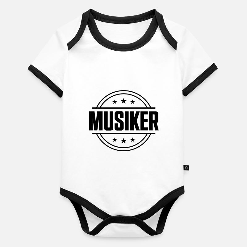 Musiker Beruf Baby Bio-Kurzarm-Kontrastbody