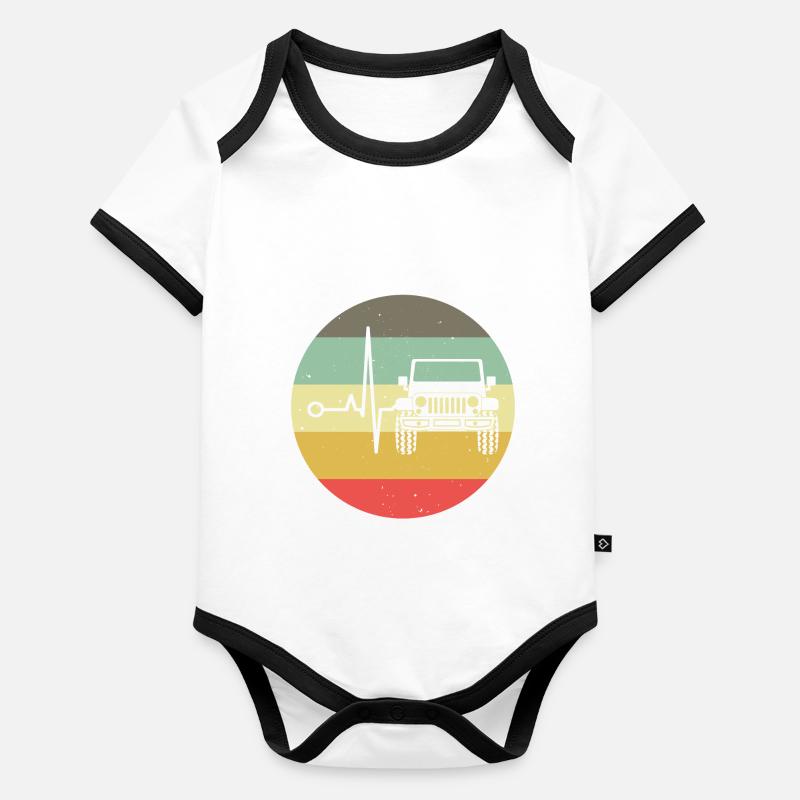 Off-road vehicle 4wd 4x4 AWD 4wheeler offroad gift Organic Baby Contrasting Bodysuit