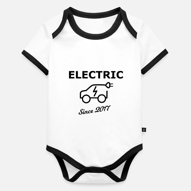 Voitures électriques 2017 Body Bébé bio contrasté manches courtes