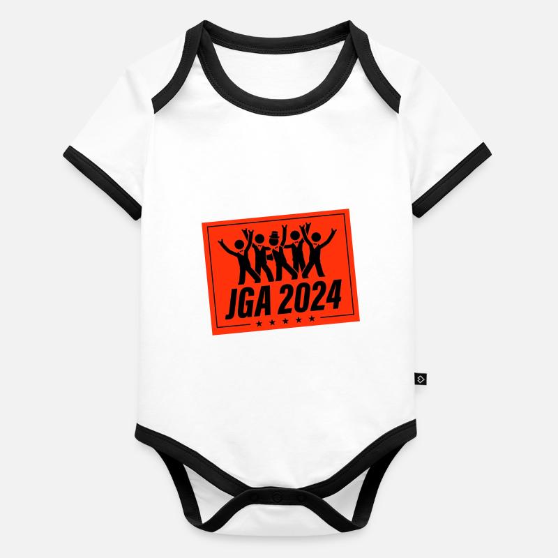 Bachelor Party 2024 Organic Baby Contrasting Bodysuit