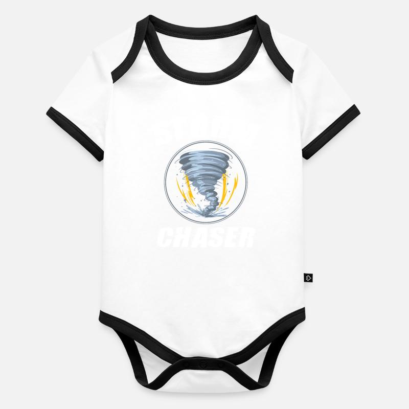 Storm Chaser, Twister Wind, Organic Baby Contrasting Bodysuit