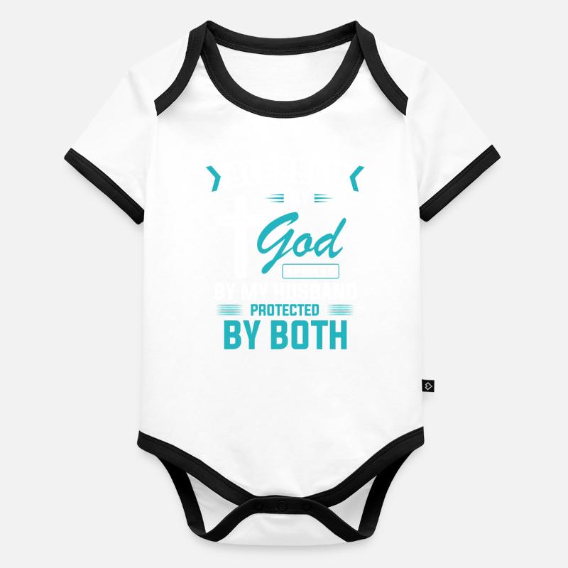 Gott Bund, Psalm, Christian Baby Bio-Kurzarm-Kontrastbody