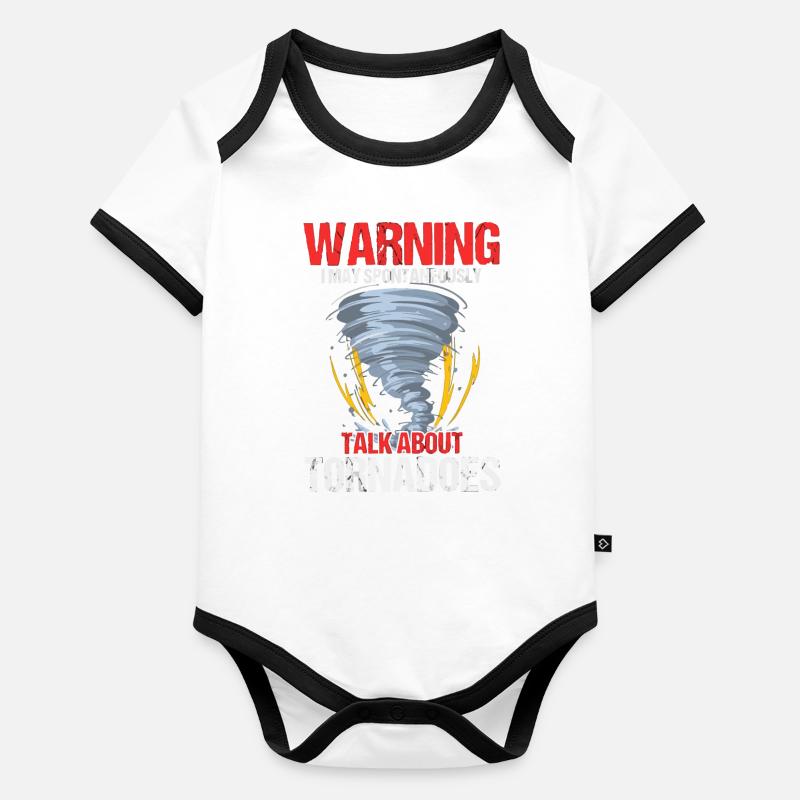 Meteorologist, meteorologist, weather forecast Organic Baby Contrasting Bodysuit