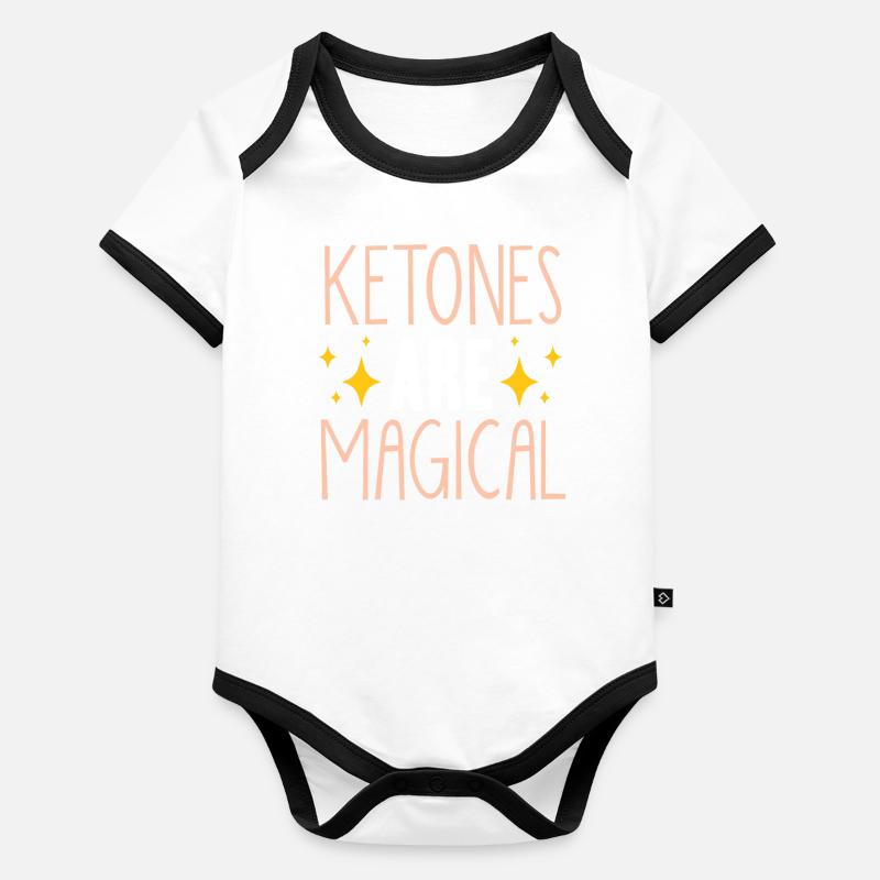 Keto diet, carbohydrate-free diet, keto Organic Baby Contrasting Bodysuit