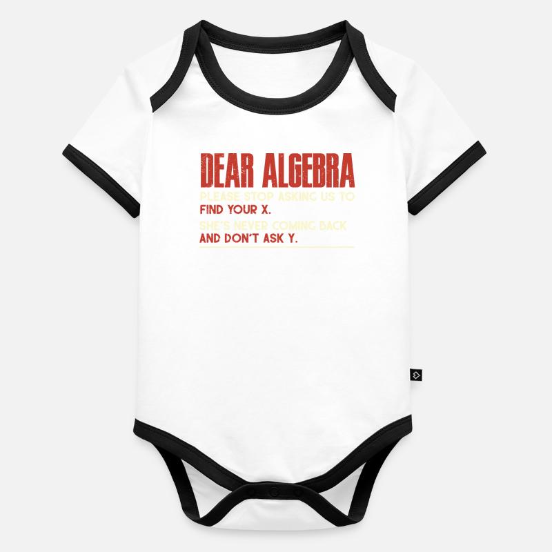 Algebra, Analysis, Wissenschaft, Mathematik Baby Bio-Kurzarm-Kontrastbody