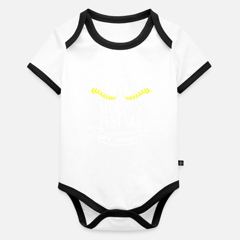 Assureur Body Bébé bio contrasté manches courtes