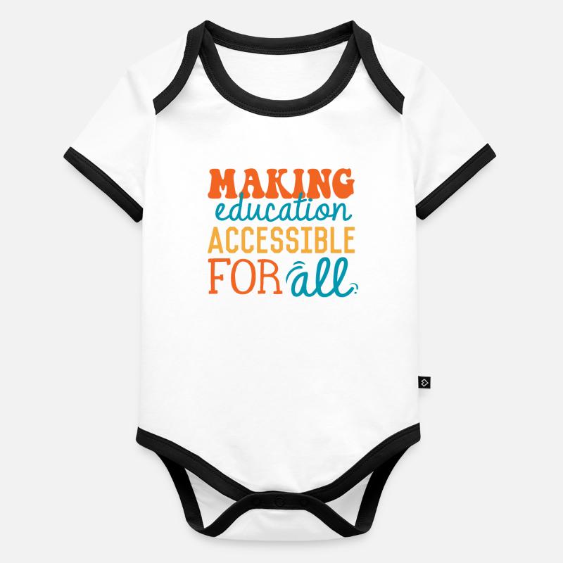 Sonderpädagogin, Sonderpädagogik Baby Bio-Kurzarm-Kontrastbody