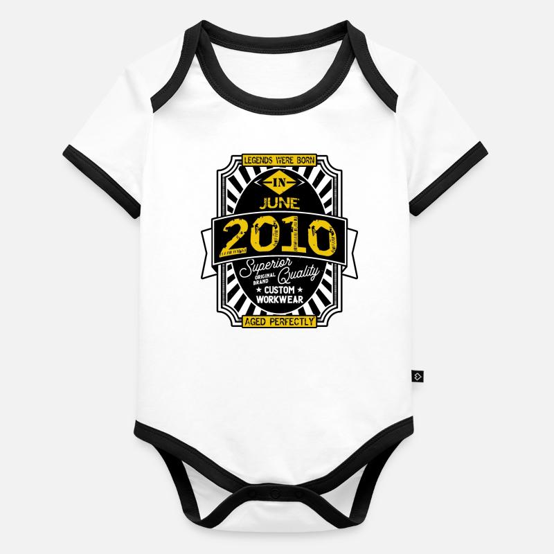 2010 JUNI Baby Bio-Kurzarm-Kontrastbody